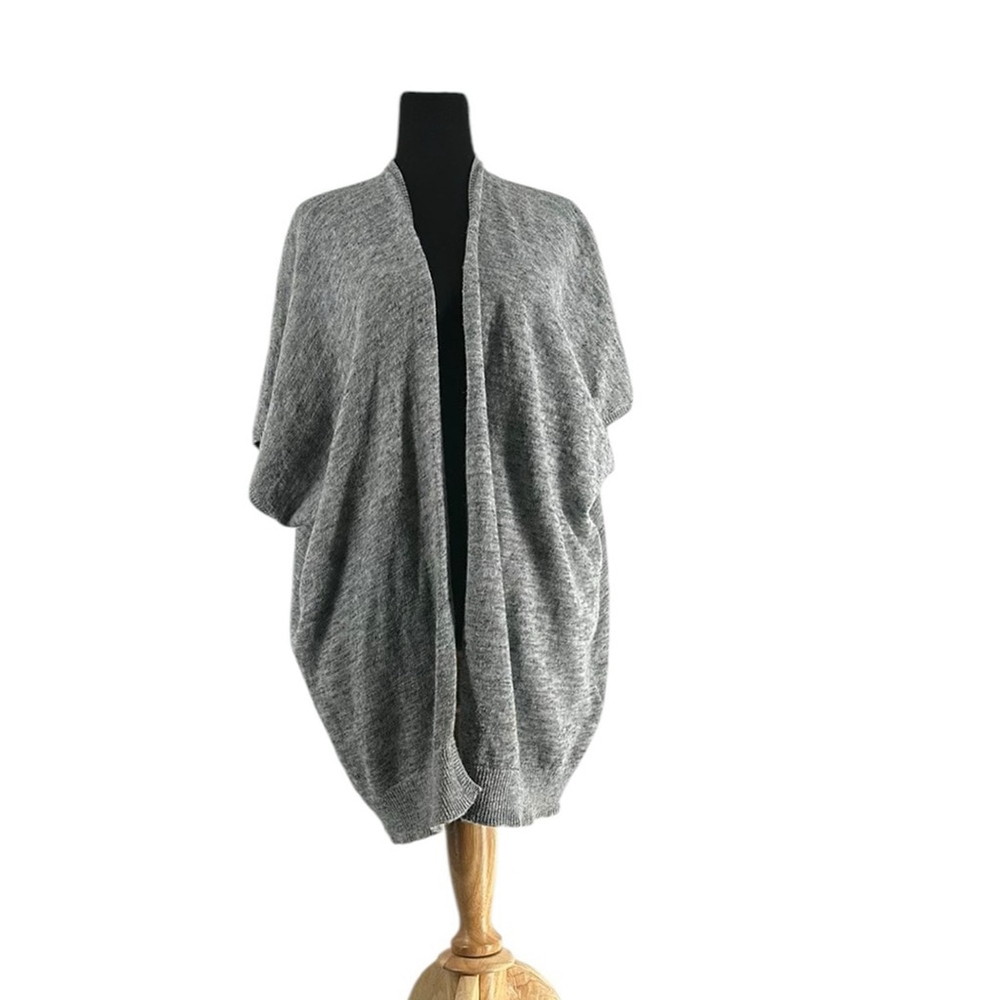 Aritzia Community Oversized Open Cardigan Wool Linen Blend Ionic Cape s/m